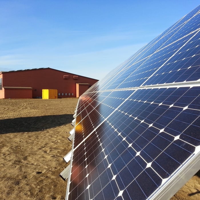 School solar install