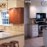 Cabinets from stain to painted