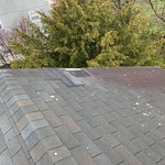 old shingles blown by the wind