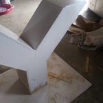 First coat on the back side