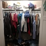 Closet before