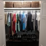 Closet after