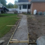Prepping for sidewalk