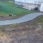 Finished sidewalk