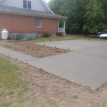 Finished patio