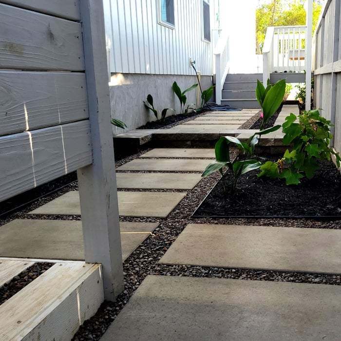 Techo bloc walkway