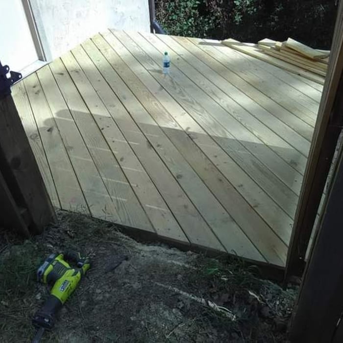 Top tier exiting back door