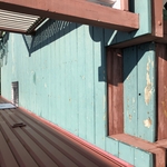 Deck repaired and stained