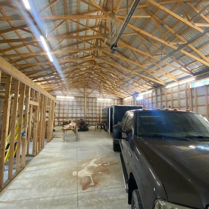 Lighting in outbuilding