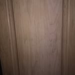 Cabinet door after removal