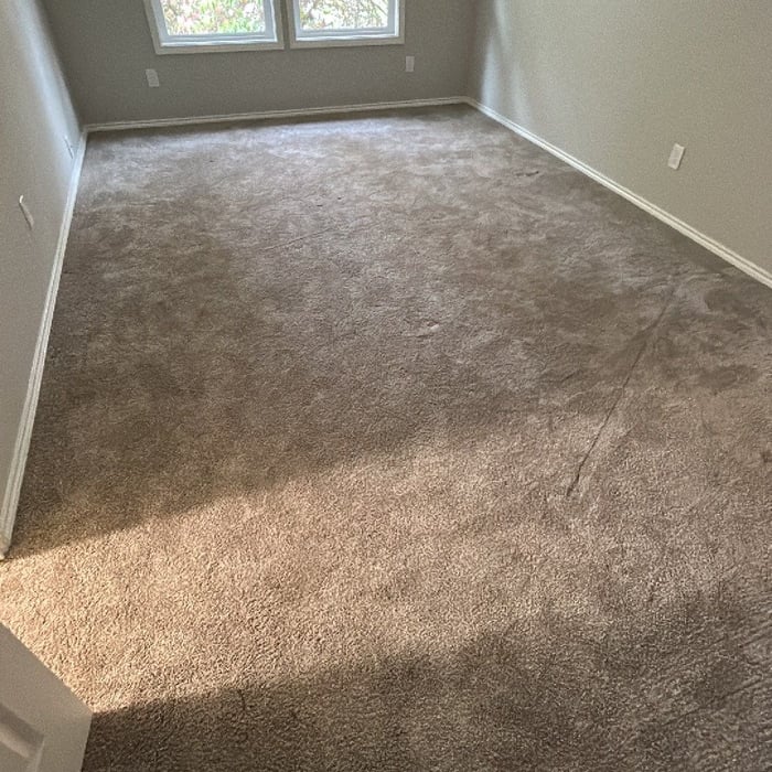 Vacant residential low-moisture carpet cleaning