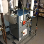 Steam boiler installed