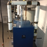 Steam boiler installed