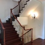 Cherry Wood Stairs and Railing