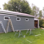 New siding going up
