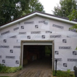 House wrap before siding
