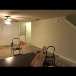 Clean living room paint with trim