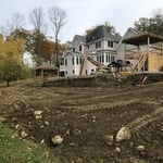 Back yard retaining wall