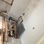 Kitchen cabinets set up