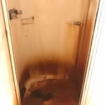 Hard water in a shower