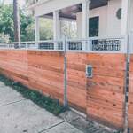 Wood Metal Fence