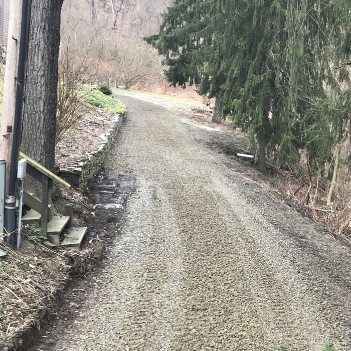 Gravel driveway