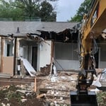Tearing the front of the house off