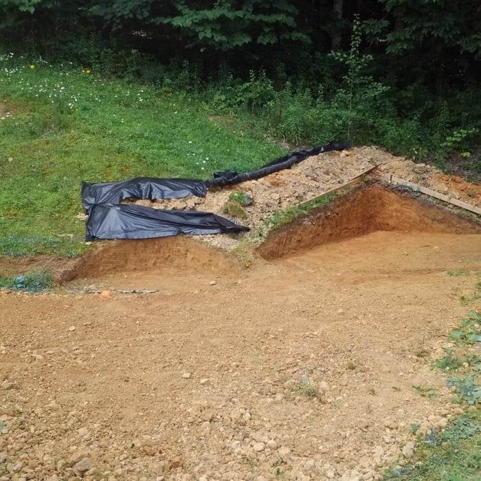 Grading & prep for Stone Landing/ FirePit, san