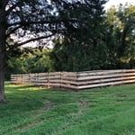 Board fence install