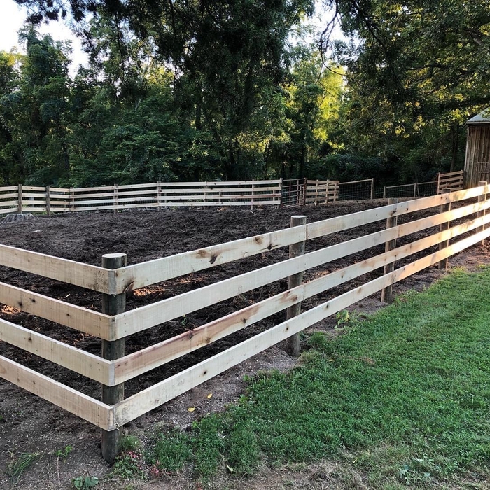 Board fence install