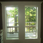 After photo of window trim
