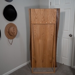 MIRROR WITH SLAB SIDES AND STAND
