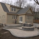 multi-leveled patio