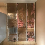 Wall torn off