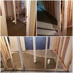 installation of new bathroom group with bar sink