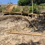 Stairs and deck
