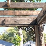 Custom Pergola, Iron Work
