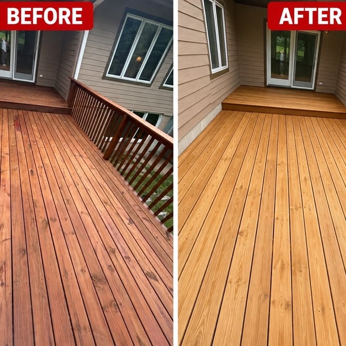 Porch staining