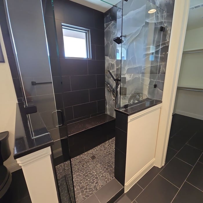 48x24 tile in shower