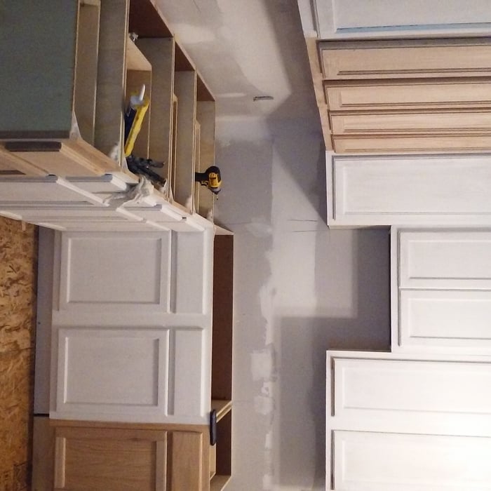 Cabinets and flooring