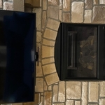 Mantel Mount over a fireplace