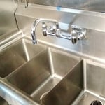 triple compartment sink