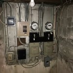 Exiting 2 meter, 2 panel electrical service