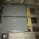 New 2 family, 2 panel circuit breaker service