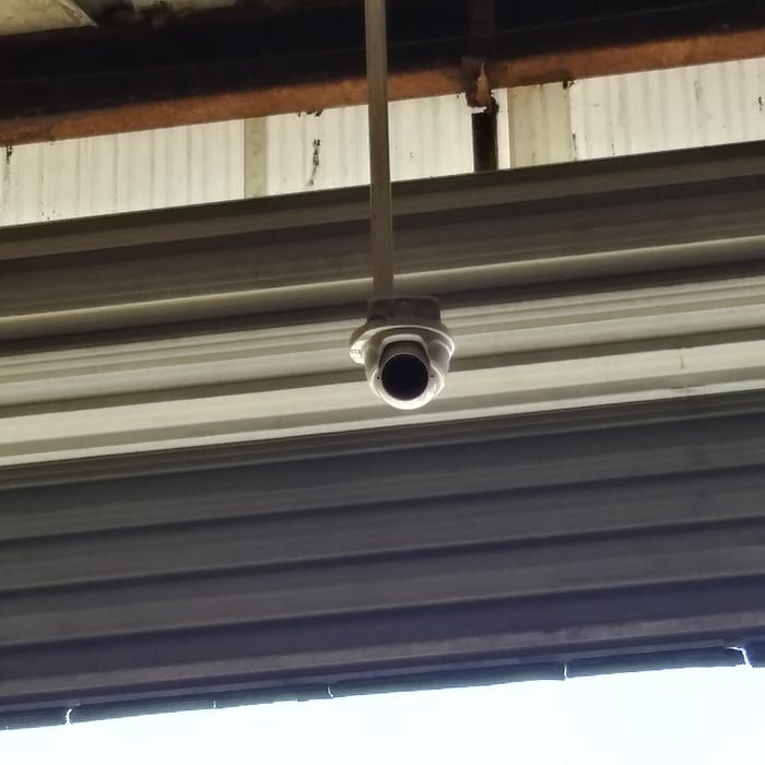 lowered shop area camera