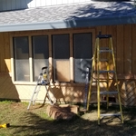 FINISHED GARAGE WALL ETC.