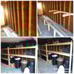 garage shelves installation