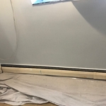 Before- Bedroom Walls & Baseboard Heater
