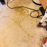 floor lines for basement bathroom