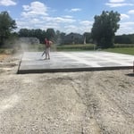 Pad for a Steel Building